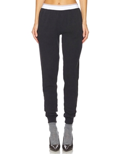 Вафельные брюки-джоггеры, черный Alexander wang