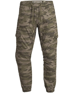 Зауженные брюки-карго Levi, хаки/темно-зеленый Indicode jeans