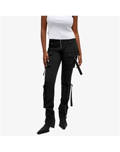 Узкие брюки карго из нейлона, черный Blumarine