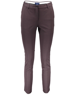 Коричневые хлопковые женские брюки Gant