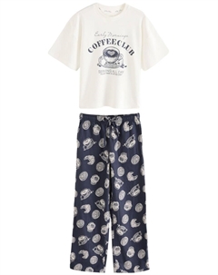 Пижама Pajama, цвет blue/white Next