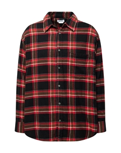 Комфортная рубашка на пуговицах, красный Weekday