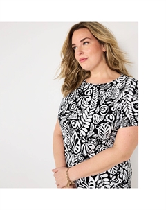 Футболка больших размеров Essential с круглым вырезом, темно-синий Croft & barrow