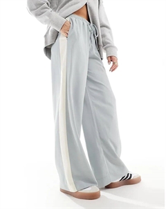 Брюки-стринги с контрастной вставкой синего цвета Asos design