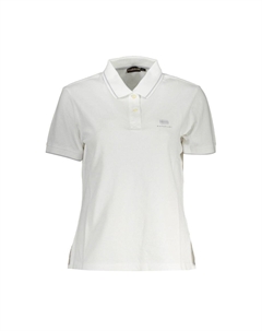 Белая хлопковая женская рубашка поло Napapijri