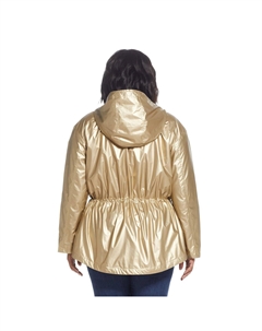 Куртка-анорак цвета металлик больших размеров, золотой Weathercast