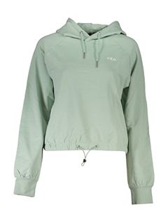 Зеленый хлопковый женский свитер Fila