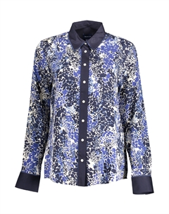 Синяя женская рубашка из лиоцелла Gant