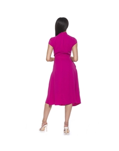 Женское расклешенное платье с воротником-стойкой Kidman Alexia admor