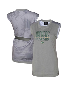 Женская серая майка Green Bay Packers No Sweat Outerstuff