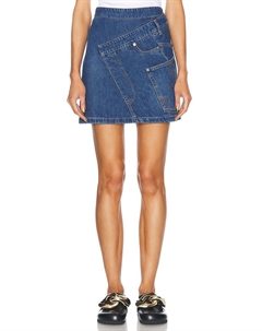 Перекрученная мини-юбка, светло-голубой Jw anderson