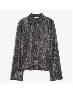 Блузка Sequined, темно-серый H&m