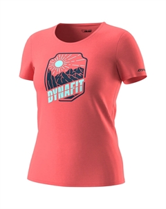 Женская футболка CO с графическим рисунком, розовый Dynafit