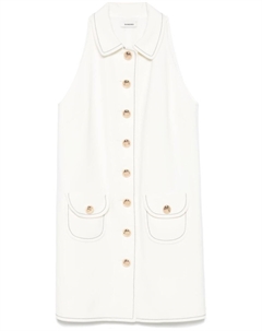 Платье мини без рукавов, нейтральный Sandro