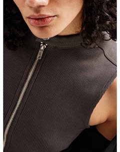 Вязаный топ Zoe, серо-коричневый Weekday