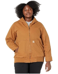 Куртка Plus Size WJ130 Washed Duck Active, цвет Brown Carhartt