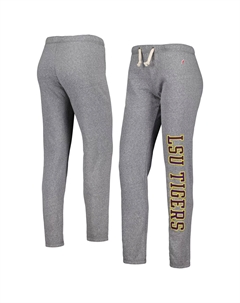 Женская студенческая одежда Серый Хизер Брюки-джоггеры LSU Tigers Victory Springs Tri-Blend Unbranded