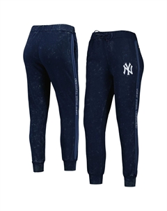 Женские темно-синие брюки-джоггеры The Wild Collective New York Yankees с мраморным рисунком Unbranded
