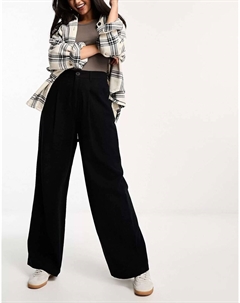 Черные свободные брюки для папы Asos