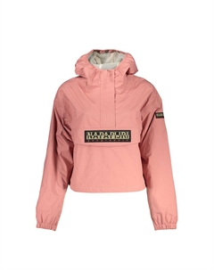 Элегантная розовая водонепроницаемая спортивная куртка с капюшоном Napapijri
