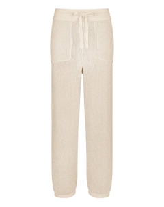 Двусторонние брюки вязки в рубчик., бежевый Add