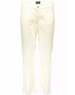 Белые хлопковые женские брюки Gant
