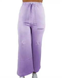 Элегантные хлопковые брюки-палаццо с логотипом, фиолетовый Hinnominate