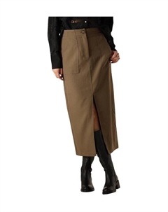 Юбка длиной до щиколотки в стиле макси, коричневый Y.a.s