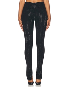 Трикотажные брюки цвета какао с украшением retrofete, черный Retrofete