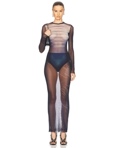 Мужское длинное платье, темно-синий/голубой/белый Jean paul gaultier