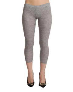 Шикарные серые облегающие укороченные леггинсы Ermanno scervino