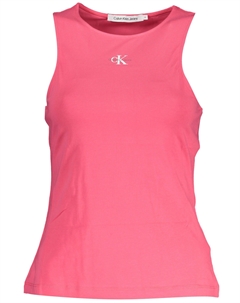 Розовый хлопковый женский топ Calvin klein