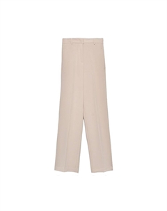 Элегантные прямые брюки бежевого крепа Hinnominate