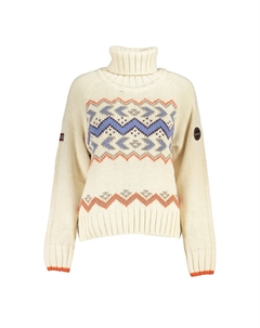 Бежевый акриловый женский свитер Napapijri