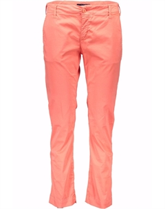 Красные хлопковые женские брюки Gant