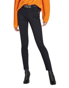 Черные хлопковые женские джеггинсы Patrizia pepe