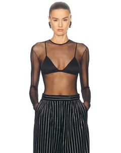 Прозрачное сетчатое боди, черный Alex perry