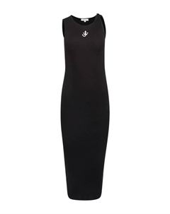 Платье без рукавов It с вышитым логотипом, черный Jw anderson