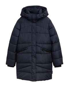 Пуховик с капюшоном водоотталкивающий., синий Tom tailor