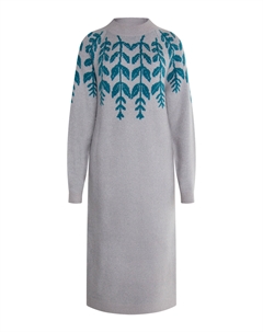 Платье Maxi Strick, цвет Grau Mehrfarbig Usha