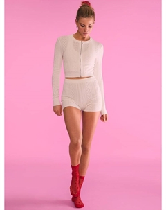 Роскошные шорты с ажурным узором в форме сердца, белый Victoria's secret