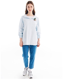Брошь Детальная куртка с капюшоном Baby Blue Kyr