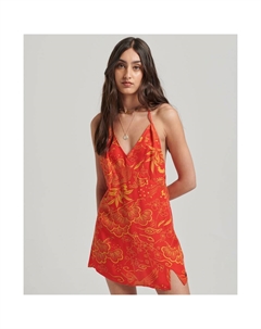 Платье Vintage Mini Slip Halter, красный Superdry