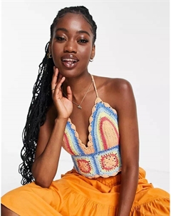 Голубые майки крючком Asos