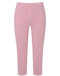 Брюки узкого кроя со складками, фиолетовый Ulla popken