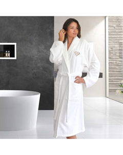 Текстиль для дома Linum Халат из махрового хлопка с вышивкой "Я люблю тебя, мама" Linum home textiles