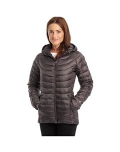 Женская куртка-пуховик с капюшоном, серый Excelled