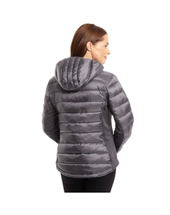 Женский гибридный пуховик с капюшоном, черный Excelled