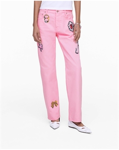 Прямые джинсы Runway Charm, цвет Bow Pink Marc jacobs