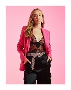 Тюлевое боди на косточках с принтом в форме сердца на тонких бретелях, черный Koton